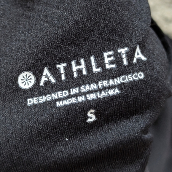 Athleta Black Strappy Athletic Exercise Workout Sports Bra S - Picture 7 of 9